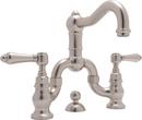 ROHL&reg; Satin Nickel Two Handle Bathroom Sink Faucet 