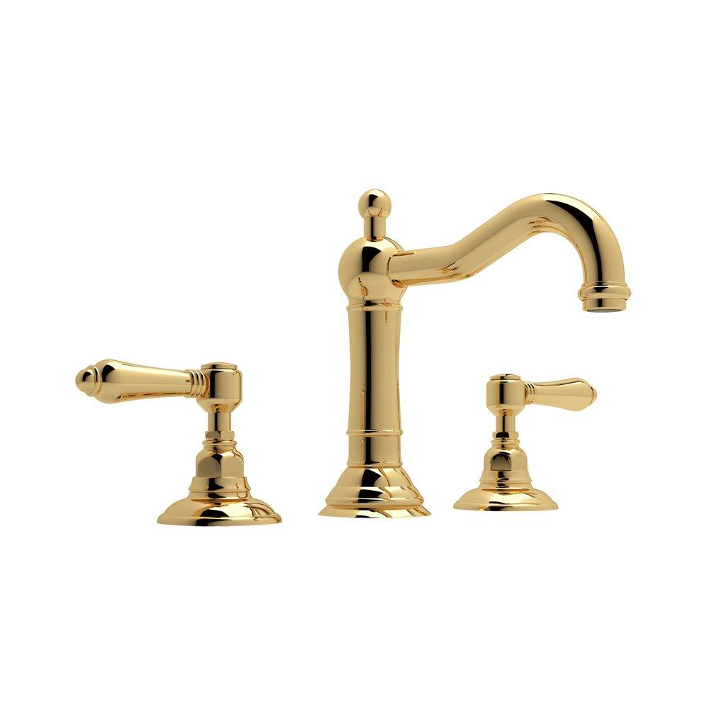 ROHL&reg; Italian Brass Two Handle Widespread Bathroom Sink Faucet 