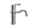 ROHL&reg; Chrome Deckmount Bathroom Sink Faucet with Single Metal Lever Handle 