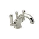 Bathroom Sink Faucet with Double Lever Handle in Polished Nickel