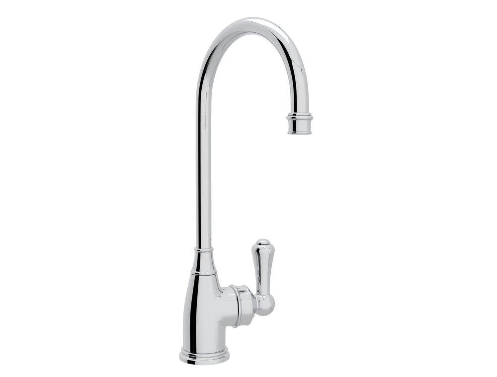 Perrin & Rowe&reg; Polished Chrome Single Handle Lever Bar Faucet 