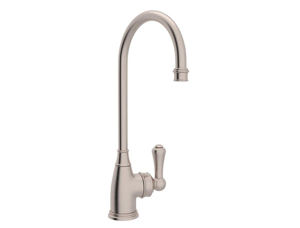 Perrin & Rowe&reg; Satin Nickel Single Handle Lever Bar Faucet 