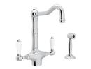 ROHL&reg; Chrome Two Handle Kitchen Faucet 