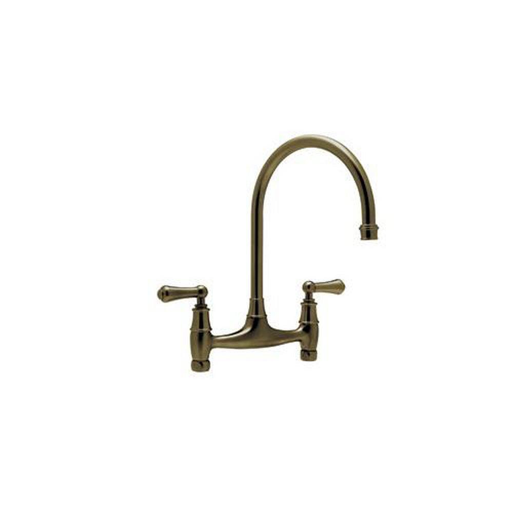 Perrin & Rowe&reg; English Bronze Bridge Kitchen Faucet 