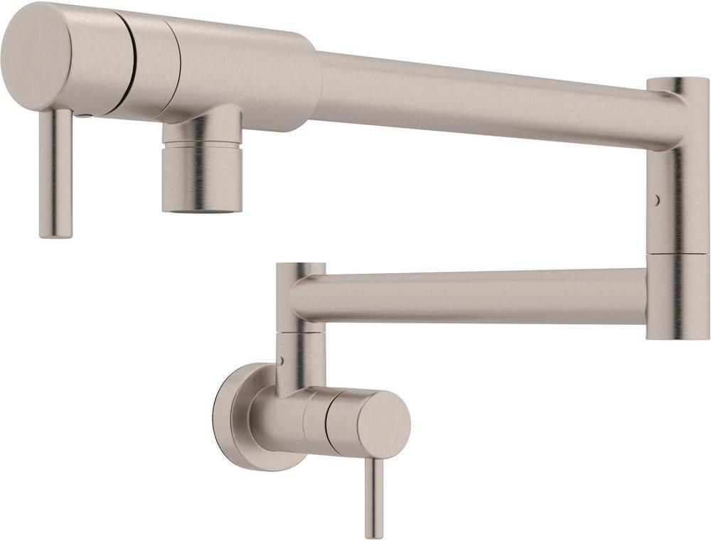 ROHL&reg; Satin Nickel Two Handle Lever Handle Pot Filler 