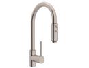 ROHL® Satin Nickel Single Handle Pull Down Kitchen Faucet