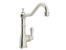 1.8 gpm 1-Hole Single Lever Handle Kitchen Faucet in Polished Nickel