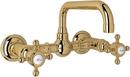 ROHL® Inca Brass Two Handle Bridge Bathroom Sink Faucet 