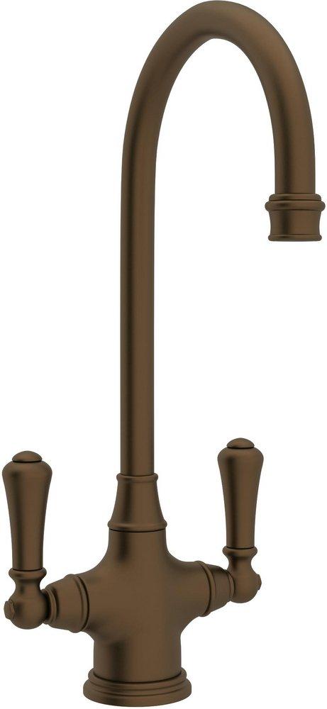 Perrin & Rowe English Bronze Two Lever Handle Bar Faucet 