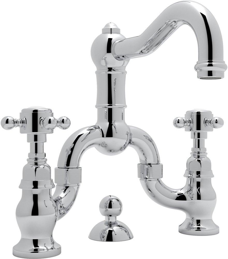 ROHL&reg; Polished Chrome Two Handle Bathroom Sink Faucet 