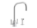 Perrin & Rowe Polished Chrome Two Handle Kitchen Faucet 