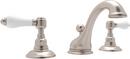 ROHL&reg; Satin Nickel Two Handle Widespread Bathroom Sink Faucet 