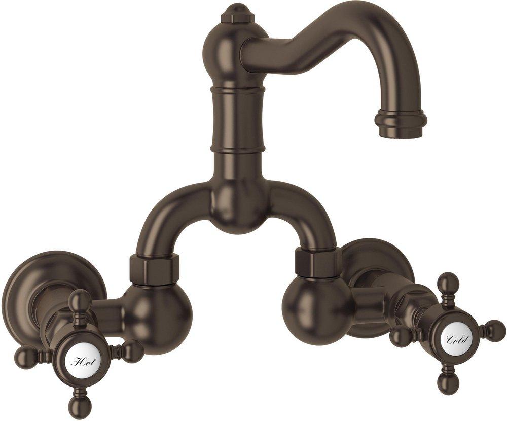 ROHL&reg; Tuscan Brass Two Handle Bathroom Sink Faucet 