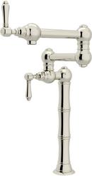 Pot Filler with Metal Lever Handle in Polished Nickel