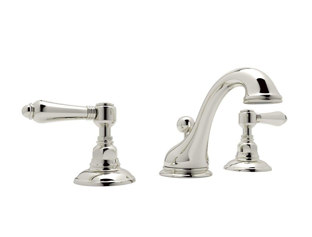 ROHL&reg; Polished Nickel Two Handle Widespread Bathroom Sink Faucet 