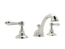 Two Handle Widespread Bathroom Sink Faucet in Polished Nickel