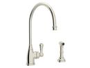 Perrin & Rowe&reg; Polished Nickel Single Handle Kitchen Faucet 