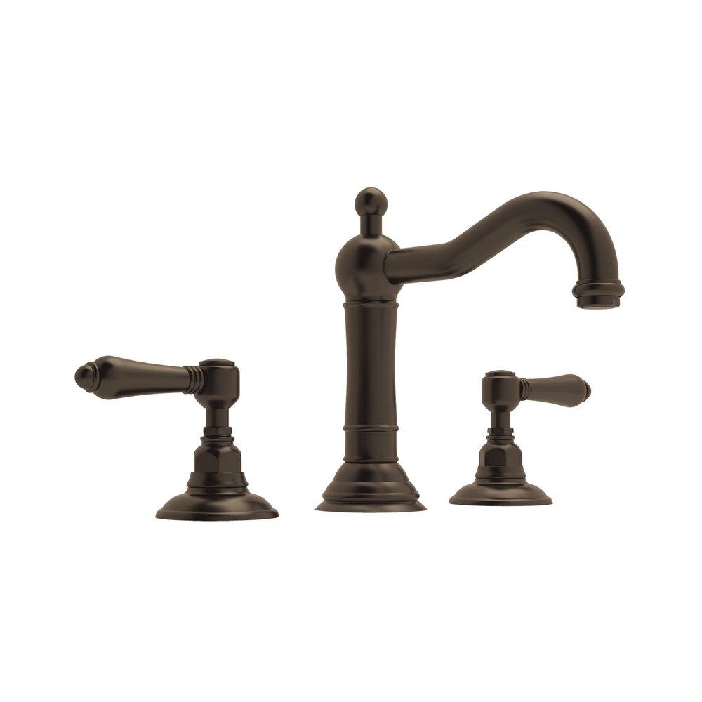 ROHL&reg; Tuscan Brass Two Handle Widespread Bathroom Sink Faucet 