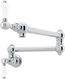 Pot Filler with Lever Handle and 28-5/8 in. Spout Reach in Polished Chrome
