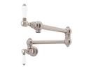 ROHL&reg; Satin Nickel Pot Filler with Lever Handle and 28-5/8 in. Spout Reach 