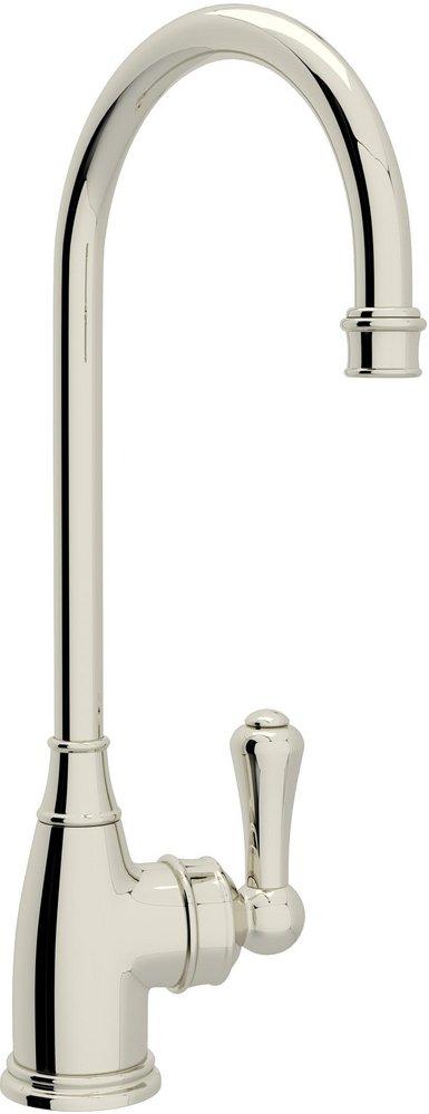 Perrin & Rowe Polished Nickel Single Handle Lever Bar Faucet 