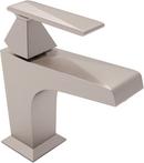 Single Handle Monoblock Bathroom Sink Faucet in Satin Nickel