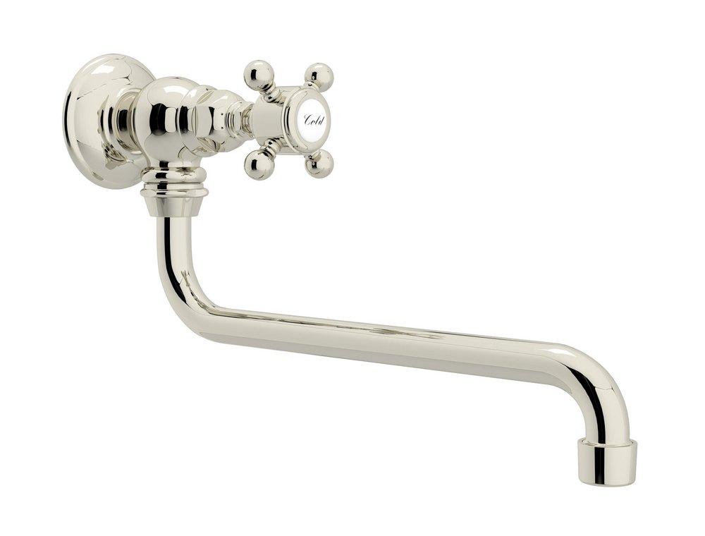 ROHL&reg; Polished Nickel Single Handle Cross Handle Pot Filler 