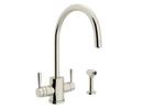 1.8 gpm Double Lever Handle Sidespray in Polished Nickel
