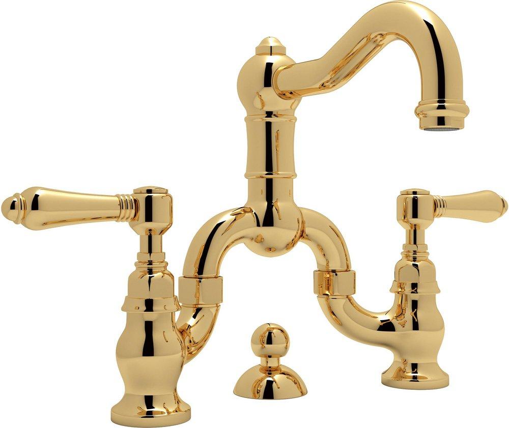 ROHL&reg; Inca Brass Two Handle Bathroom Sink Faucet 