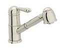 Single Handle Pull Out Kitchen Faucet in Polished Nickel
