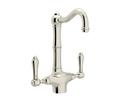Two Handle Bar Faucet in Polished Nickel