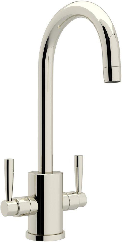 Perrin & Rowe&reg; Polished Nickel Two Handle Lever Handle Bar Faucet 