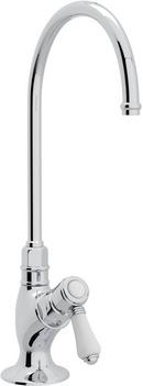 Kitchen Column Spout Filter Faucet with Single Lever Handle and 4-11/16 in. Spout Reach in Polished Chrome