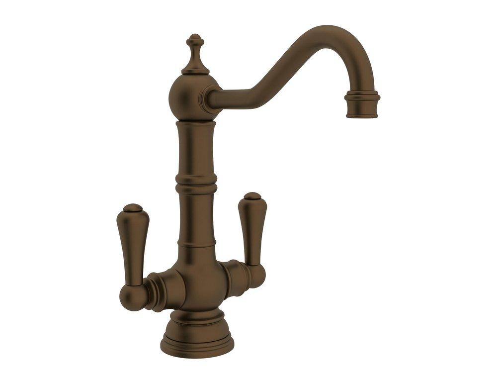 Perrin & Rowe&reg; English Brass Two Handle Bar Faucet 