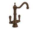 Two Handle Bar Faucet in English Brass