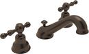 Two Handle Bathroom Sink Faucet in Tuscan Brass