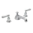 Perrin & Rowe&reg; Polished Chrome 1.2 gpm Double Lever Handle Widespread Lavatory Faucet 