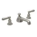 Two Handle Widespread Bathroom Sink Faucet in Satin Nickel