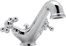 Bathroom Sink Faucet with Double Cross Handle in Polished Chrome