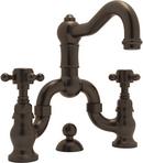 ROHL&reg; Tuscan Brass Two Handle Bathroom Sink Faucet 