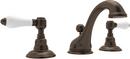 ROHL&reg; Tuscan Brass Two Handle Widespread Bathroom Sink Faucet 