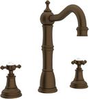 1-Hole Deckmount Bar Faucet with Metal Double Cross Handle in English Bronze