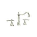 ROHL&reg; Polished Nickel Two Handle Widespread Bathroom Sink Faucet 