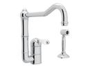 ROHL&reg; Polished Chrome Single Handle Kitchen Faucet 