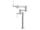 Pot Filler with Lever Handle in Polished Chrome