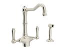 ROHL&reg; Polished Nickel Two Handle Kitchen Faucet 