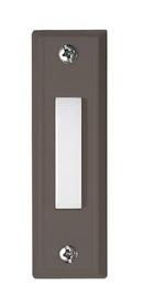 2-22/25 in. Surface Mount Rectangle Light Push-Button in Bronze
