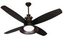 29W 4-Blade Ceiling Fan with 52 in. Blade Span in Oiled Bronze Gilded