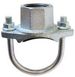 2-1/2 x 1-1/4 in. Threaded Painted Ductile Iron and Rubber Mechanical Tee