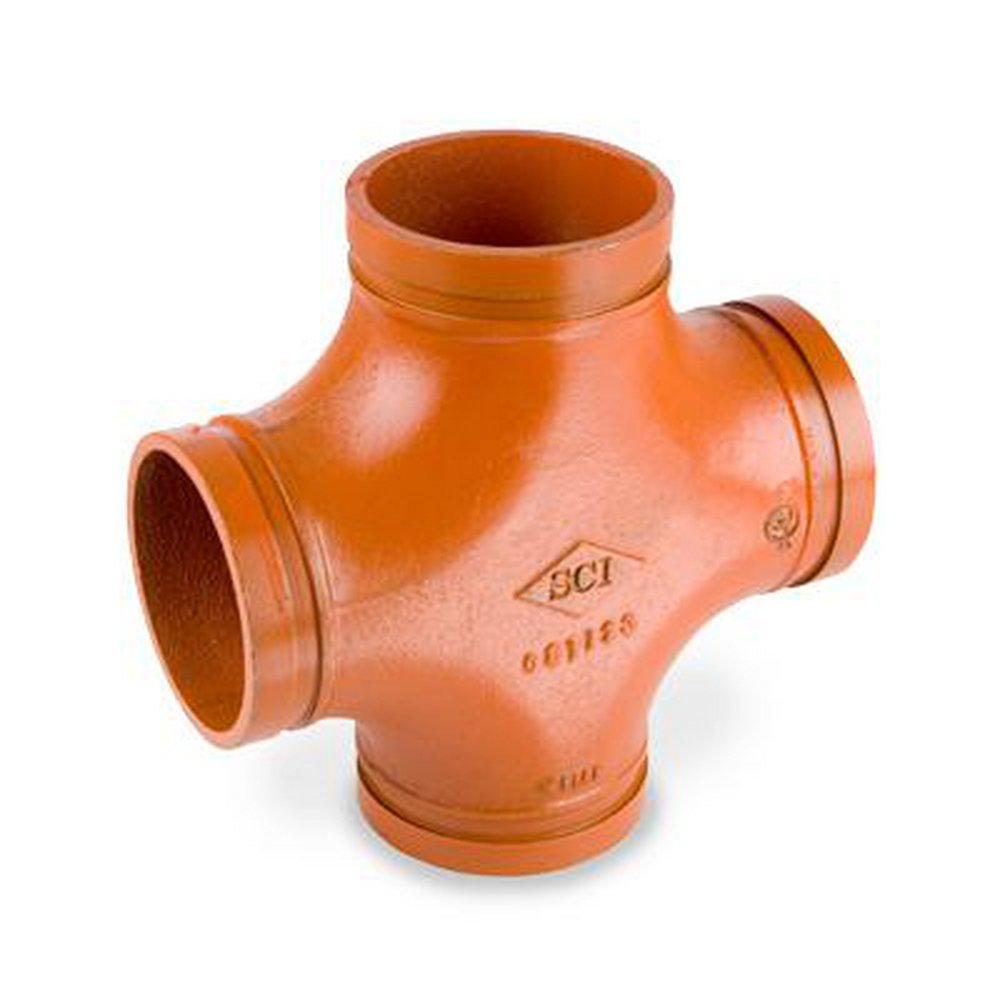 Grooved Global Painted Ductile Iron Cross 